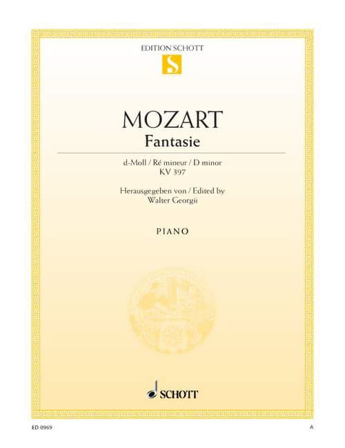 SCHOTT MOZART - FANTASIE RÉ MINEUR K 397 - PIANO