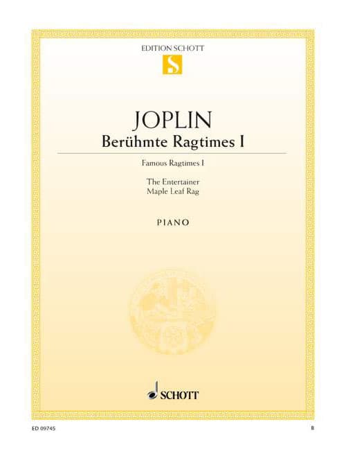SCHOTT JOPLIN - FAMOUS RAGTIMES - PIANO