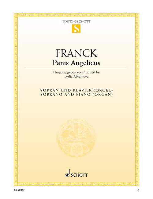 SCHOTT Franck - Panis Angelicus La Majeur - Soprano et Piano (orgue)