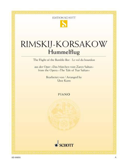 SCHOTT RIMSKY-KORSAKOV NIKOLAI - THE FLIGHT OF THE BUMBLE-BEE - PIANO