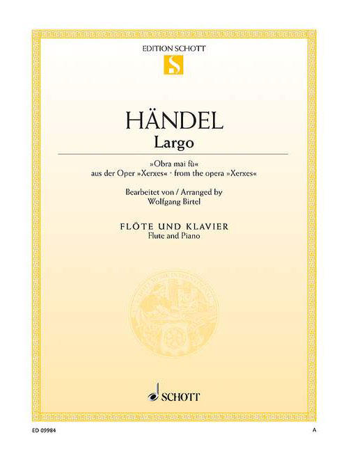 SCHOTT HAENDEL G.F. - LARGO - FLUTE