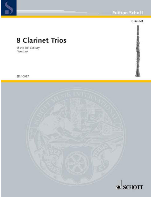 SCHOTT 8 Clarinette Trios - 3 Clarinettes