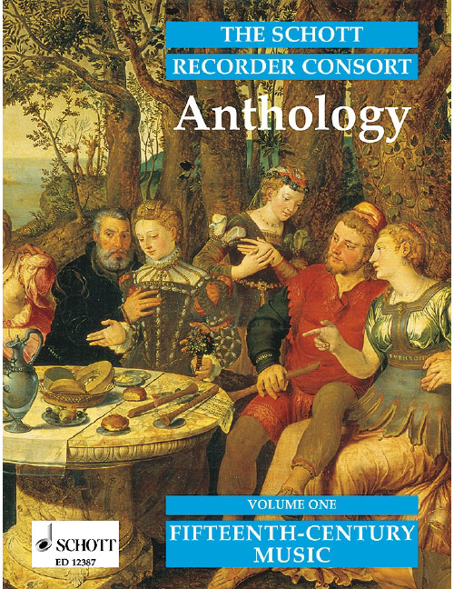 SCHOTT The Schott Recorder Consort Anthology Vol. 1 - 2-4 Flute A Bec (sa/att/sat/aat/stb/satt/attb/satb)