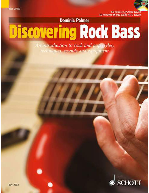 SCHOTT DISCOVERING ROCK BASS + CD - ELECTRIC BASS GUITAR