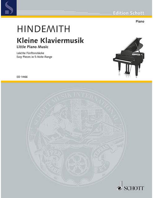 SCHOTT HINDEMITH - LITTLE PIANO MUSIC OP. 45/4 - PIANO