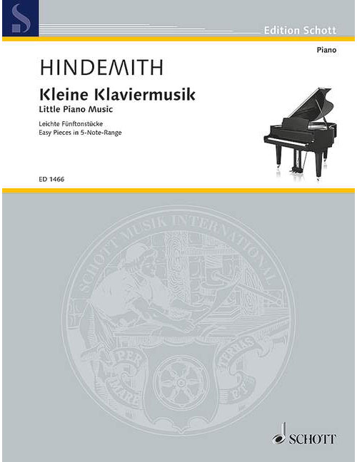 SCHOTT HINDEMITH PAUL - LITTLE PIANO MUSIC OP. 45/4 - PIANO