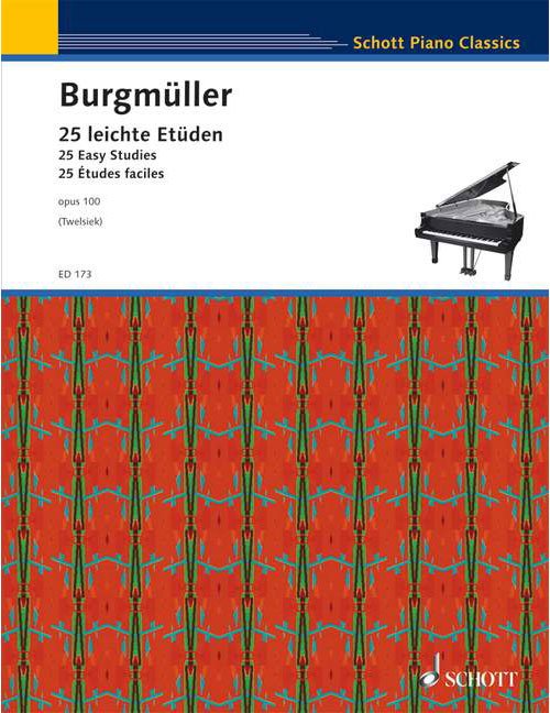 SCHOTT BURGMÜLLER - 25 ETUDES FACILES OP. 100 - PIANO