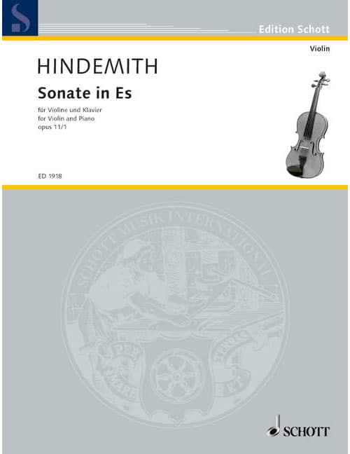 SCHOTT HINDEMITH - SONATA IN EB MAJOR OP. 11/1 - VIOLON ET PIANO