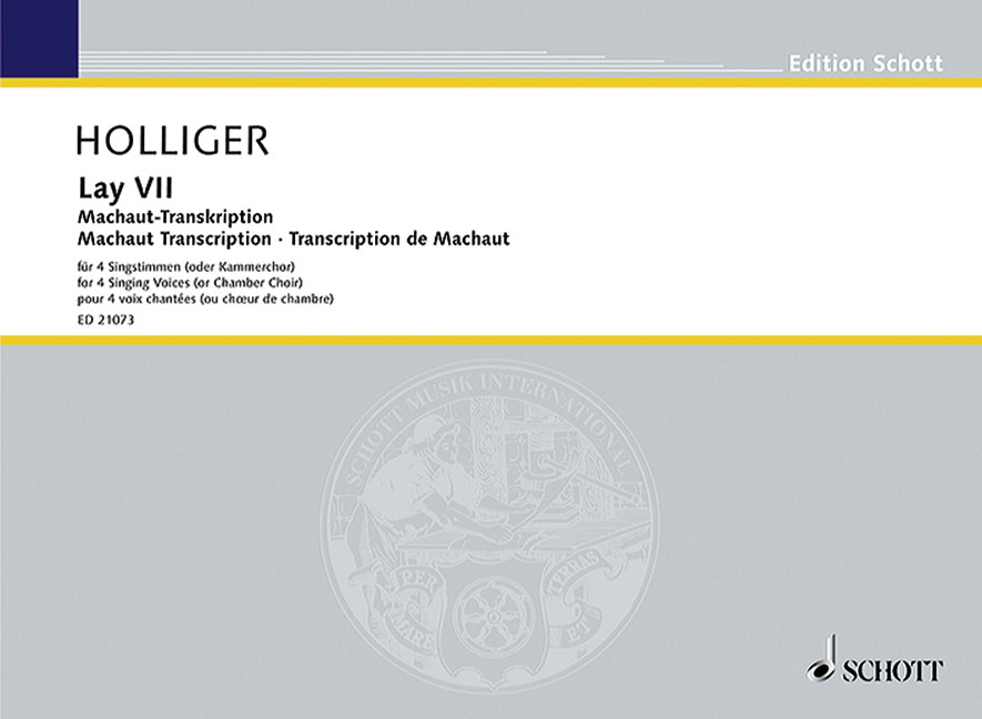 SCHOTT MACHAUT G. - LAY VII - VOIX