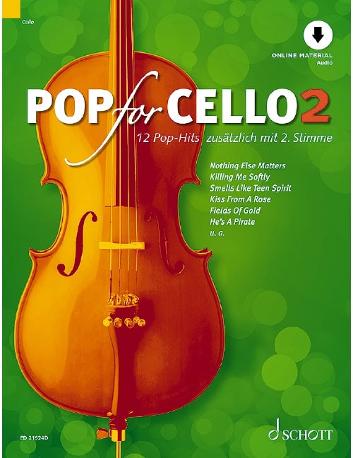 SCHOTT POP FOR CELLO VOL. 2 - 1-2 VIOLONCELLES