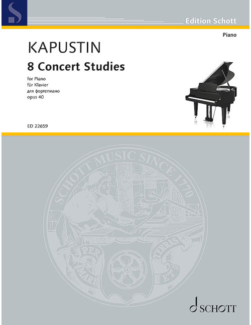 SCHOTT JENKINS - 8 CONCERT STUDIES OP. 40 - PIANO