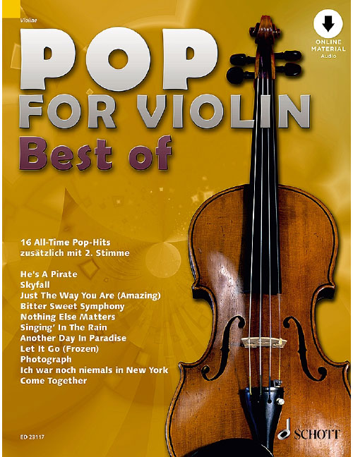 SCHOTT POP FOR VIOLIN - BEST OF - VIOLON + AUDIO ONLINE