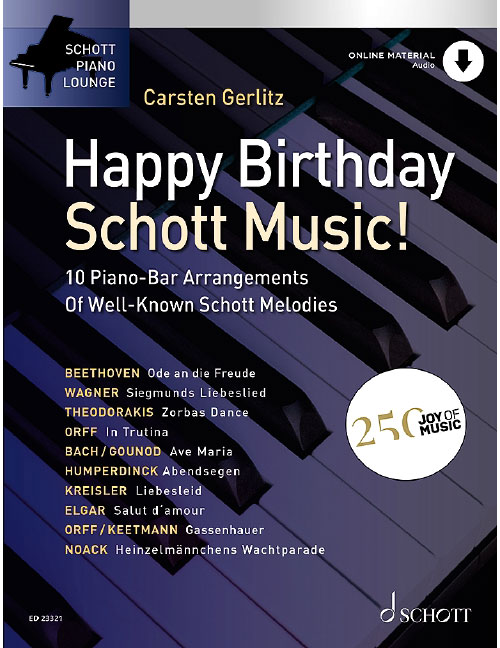 SCHOTT CARSTEN GERLITZ - HAPPY BIRTHDAY SCHOTT MUSIC - PIANO