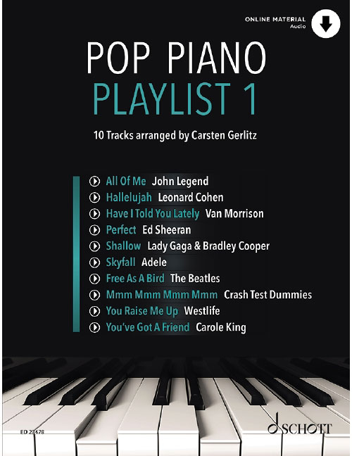 SCHOTT CARSTEN GERLITZ - POP PIANO PLAYLIST 1