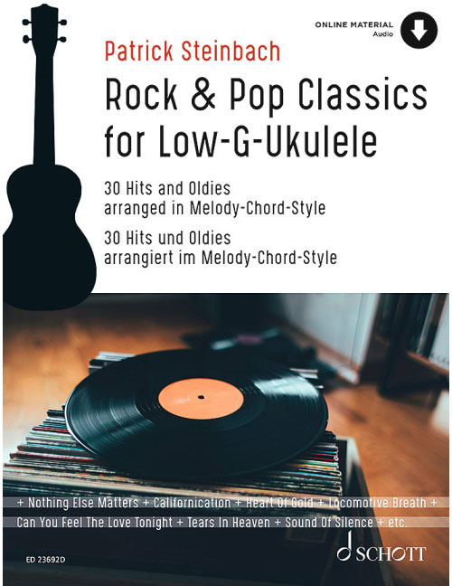 SCHOTT Rock & Pop Classics For Low G-ukulele