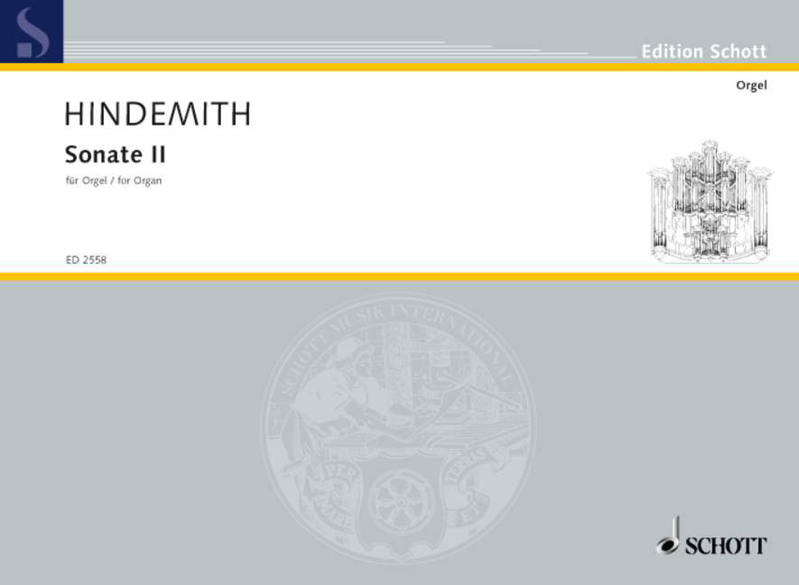 SCHOTT HINDEMITH - SONATA II - ORGUE