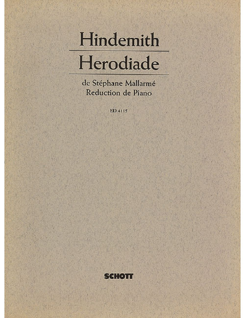 SCHOTT HINDEMITH PAUL - HERODIADE - ORCHESTRA