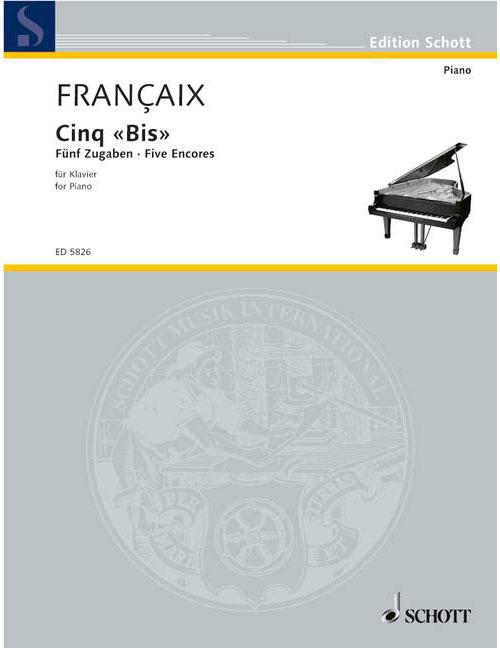 SCHOTT Françaix - Cinq 