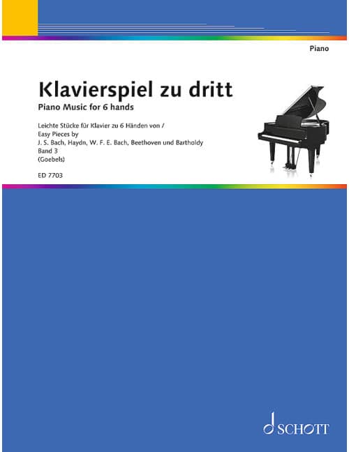SCHOTT PIANO MUSIC FOR 6 HANDS - PIANO (6 HETS)