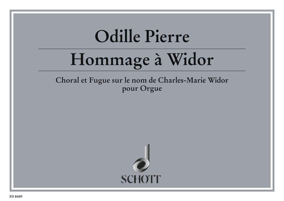 SCHOTT PIERRE ODILE - HOMMAGE A WIDOR OP. 5 - ORGAN
