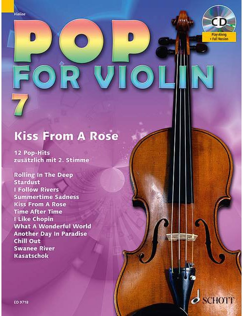 SCHOTT POP FOR VIOLIN VOL. 7 - 1-2 VIOLONS