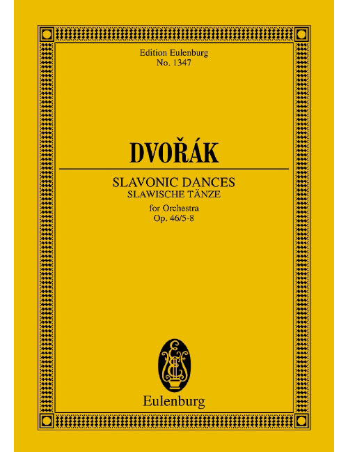 EULENBURG DVORAK ANTON - DANSES SLAVES OP.46 (5-8) - ORCHESTRA