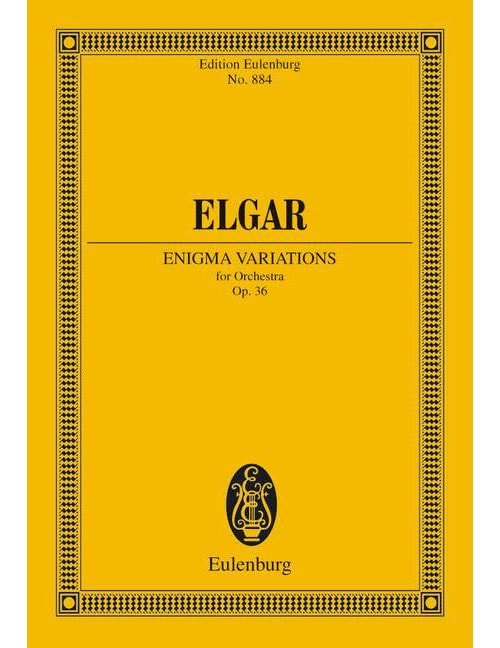 EULENBURG ELGAR - ENIGMA VARIATIONS OP. 36 - ORCHESTRE