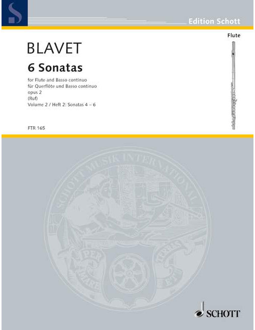 SCHOTT Blavet - Six Sonatas Op. 2/4-6 - Flute et Basso Continuo