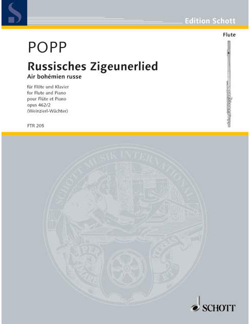SCHOTT Popp - Air Bohémien Russe Op. 462/2 - Flute et Piano
