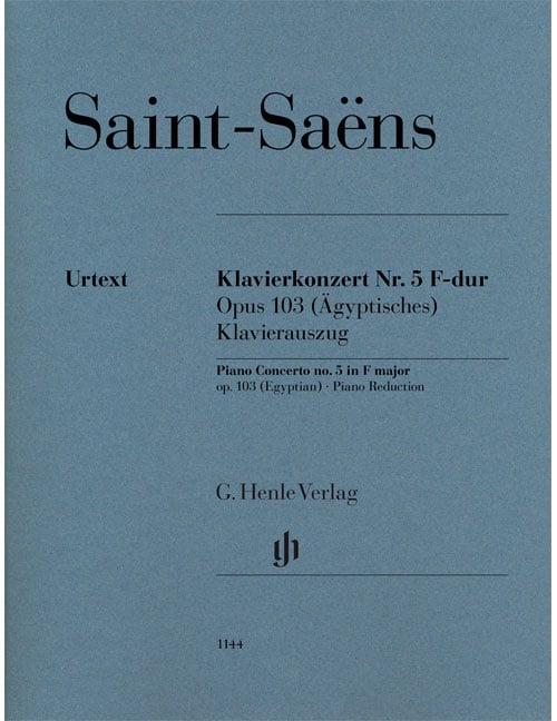 HENLE VERLAG SAINT-SAËNS - PIANO CONCERTO NO. 5 (EGYPTIAN) OP. 103 - PIANO