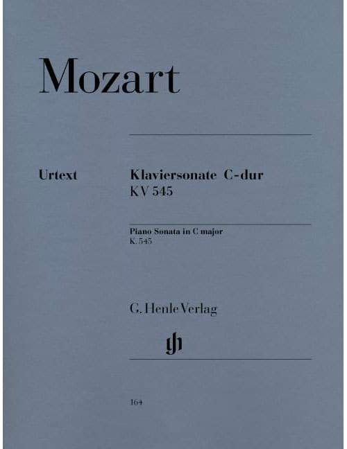 HENLE VERLAG MOZART - SONATE POUR PIANO UT MAJEUR KV 545 - PIANO