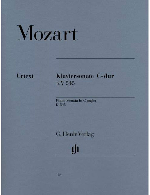HENLE VERLAG Mozart - Sonate Pour Piano Ut Majeur KV 545 - Piano