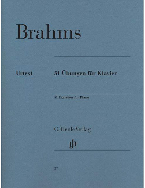 HENLE VERLAG BRAHMS JOHANNES - 51 EXERCICES - PIANO