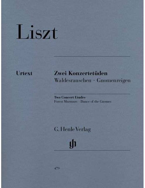 HENLE VERLAG Liszt - Deux Etudes De Concert - Piano