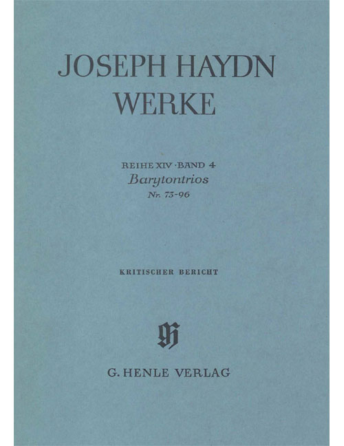 HENLE VERLAG HAYDN - TRIOS AVEC BARYTON N° 73-96 - STRINGS