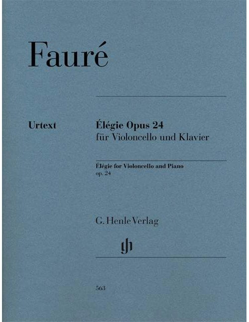 HENLE VERLAG FAURE GABRIEL - ELEGIE OP. 24 - VIOLONCELLE ET PIANO