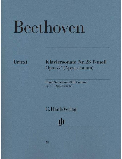 HENLE VERLAG BEETHOVEN - SONATE POUR PIANO EN FA MINEUR [APPASSIONATA] OP. 57 - PIANO