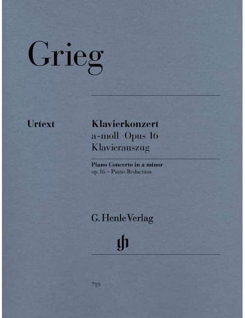 HENLE VERLAG GRIEG - CONCERTO POUR PIANO LA MINEUR OP. 16 - PIANO ET ORCHESTRE