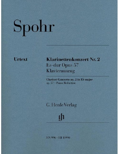 HENLE VERLAG SPOHR - CLARINETTE CONCERTO NO. 2 OP. 57 - CLARINETTE ET PIANO