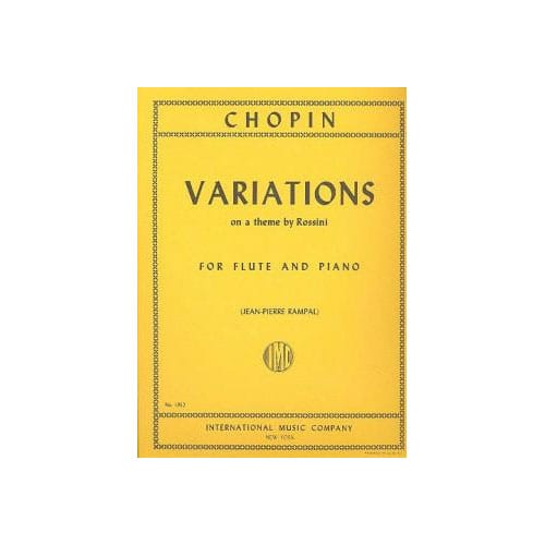 IMC CHOPIN - VARIATIONS THEME ROSSINI FL PF - FLUTE ET PIANO