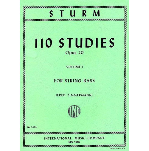IMC STURM - 110 STUDIES VOLUME 1 OP. 20 - DOUBLE BASS