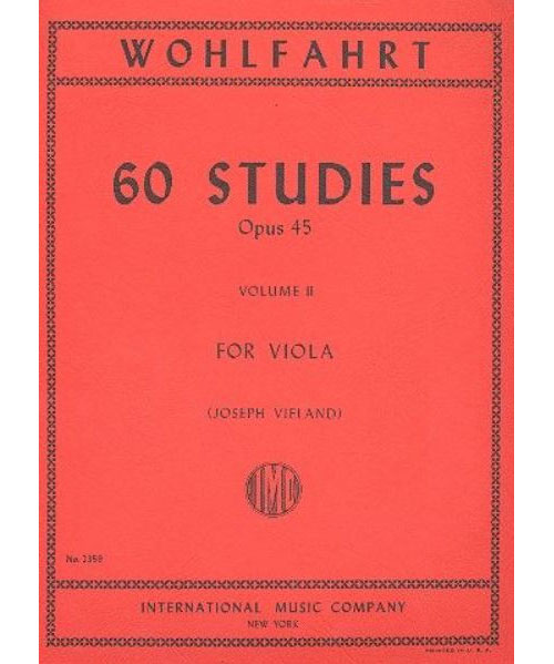 IMC WOHLFAHRT - 60 STUDIES VOL. 2 OP.45 - ALTO