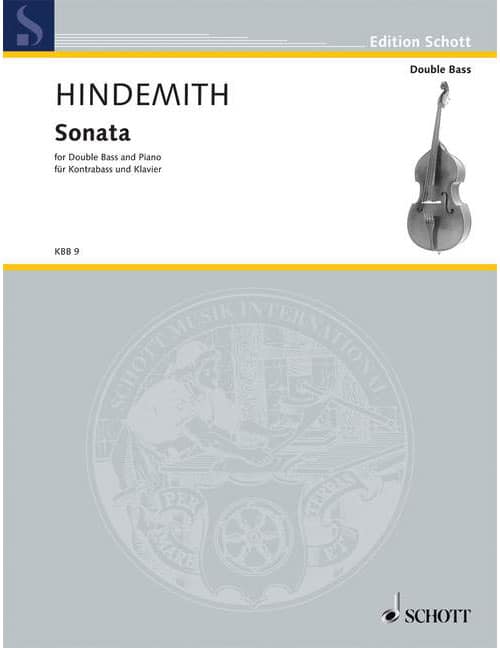 SCHOTT HINDEMITH - SONATA - DOUBLE BASS ET PIANO