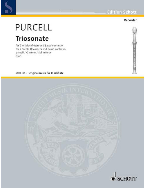 SCHOTT PURCELL DANIEL - TRIOSONATE G-MOLL