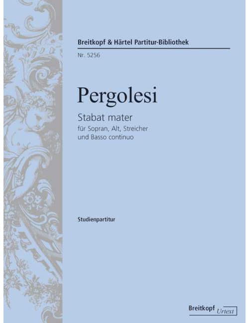 EDITION BREITKOPF PERGOLESI - STABAT MATER - FEMALE CHOEUR (AD LIBITUM),SOLOISTS, ORGUE ET STRINGS