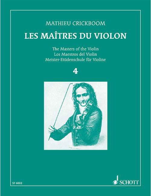 SCHOTT CRICKBOOM M. - LES MAITRES DU VIOLON VOL.4