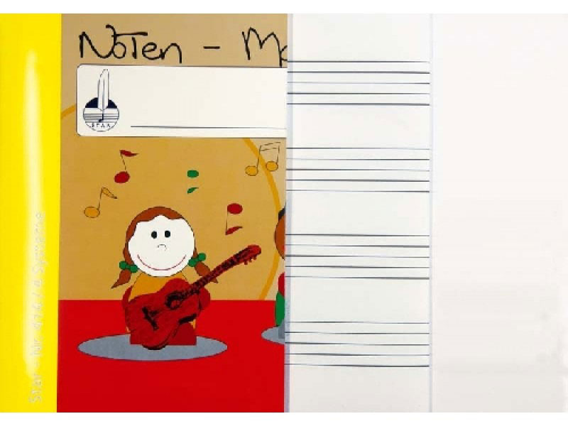 STAR NOTENSCHREIBPAPIERE CAHIER MIXTE GROSSES PORTEES / ECRITURE - FORMAT A4