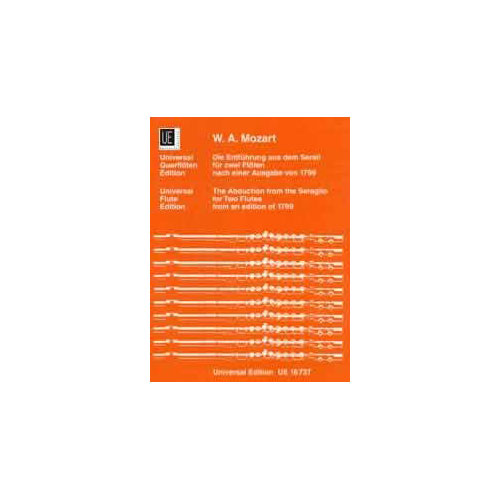 UNIVERSAL EDITION Mozart - The Abduction From The Seraglio KV 384 - 2 Flutes