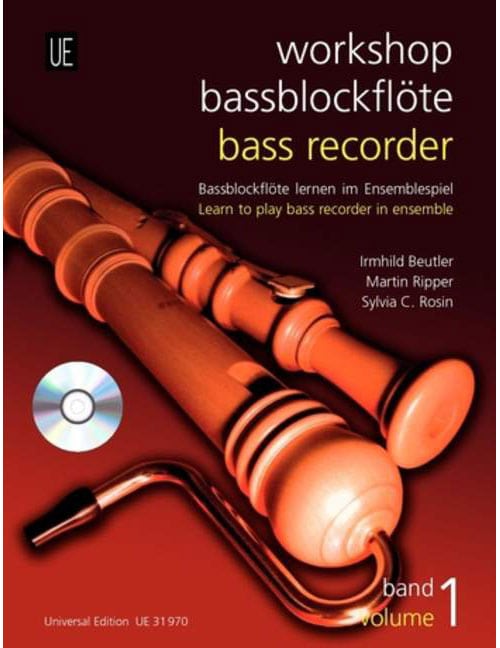UNIVERSAL EDITION WORKSHOP BASS 1 WITH CD VOL. 1 - 3-5 FLUTE A BEC ET CD