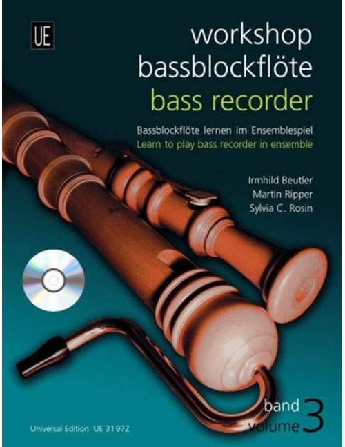 UNIVERSAL EDITION WORKSHOP BASS 3 WITH CD VOL. 3 - 2-3 FLUTE A BEC ET CD